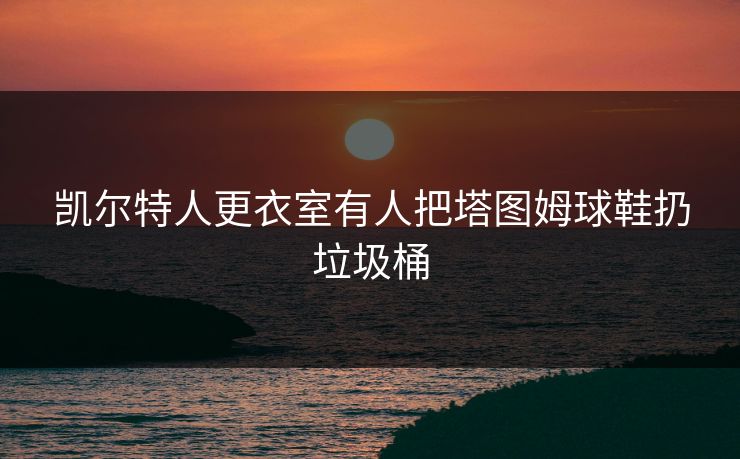 凯尔特人更衣室有人把塔图姆球鞋扔垃圾桶